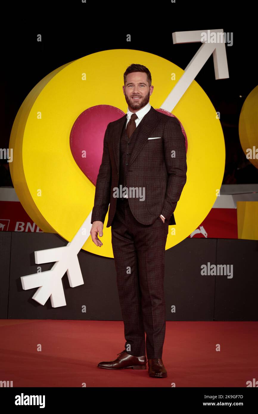 Roma, RM, Italia. 22nd Ott 2022. Luke Macfarlane partecipa al tappeto rosso del film ''Bros'' al 17th° Festival di Roma all'Auditorium Parco della Musica. (Credit Image: © Gennaro Leonardi/Pacific Press via ZUMA Press Wire) Foto Stock