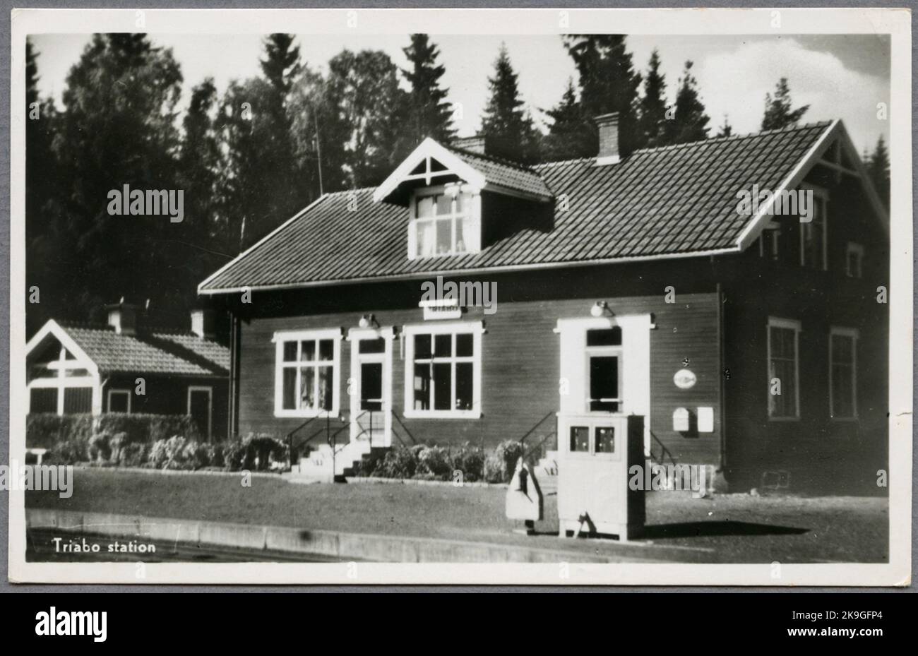La stazione ferroviaria di Triabo. Foto Stock