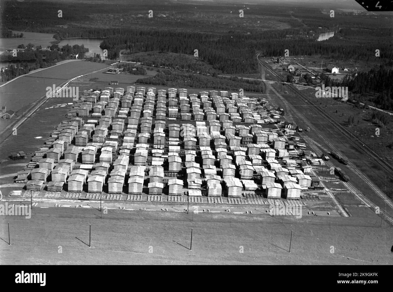 La segheria. Foto Stock