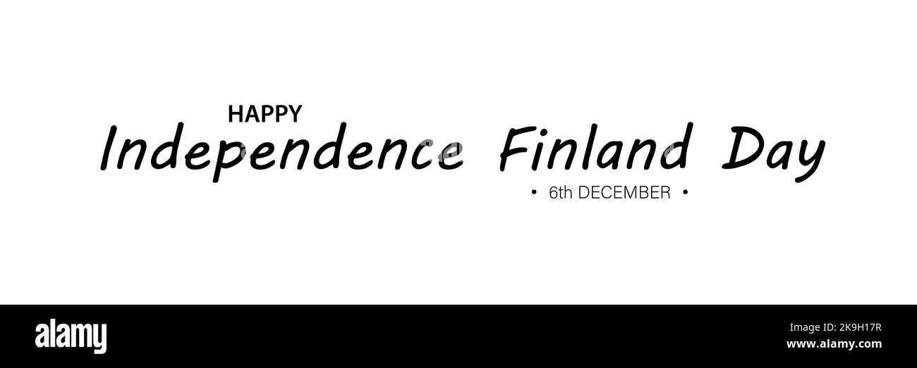 Buona Indipendenza Finlandia Day. Banner vacanze Horisontal Illustrazione Vettoriale