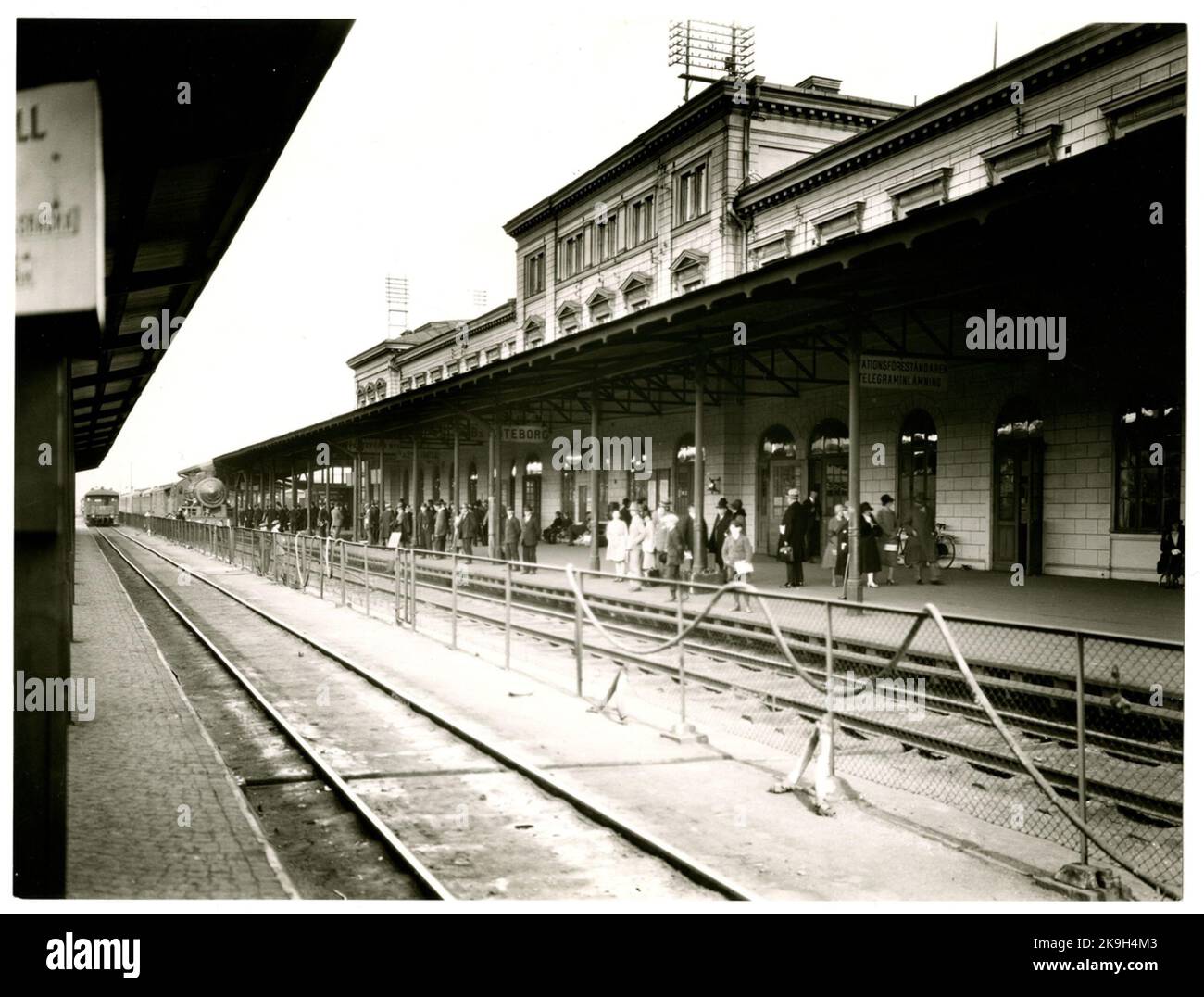 Goteborg B.J.S, stazione ferroviaria di Berglagen. Foto Stock