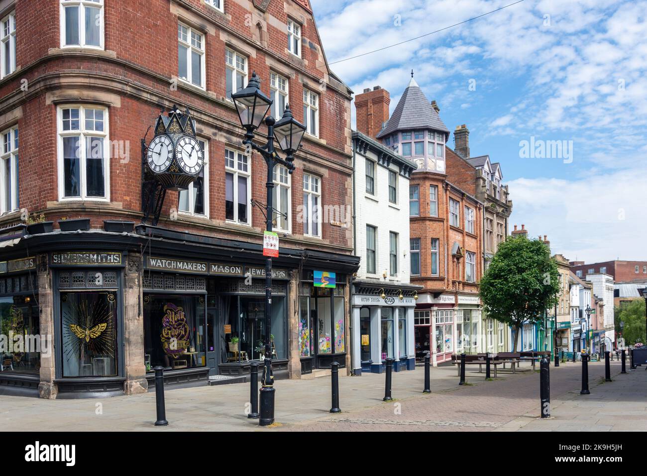 High Street, Rotherham, South Yorkshire, Inghilterra, Regno Unito Foto Stock