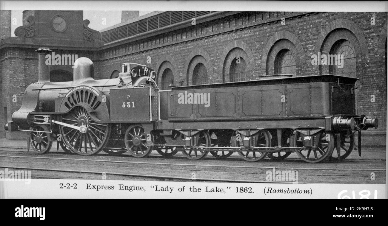 (La ferrovia di Londra e Nord Ovest) L&NWR lok 'Lady of the Lake Foto Stock