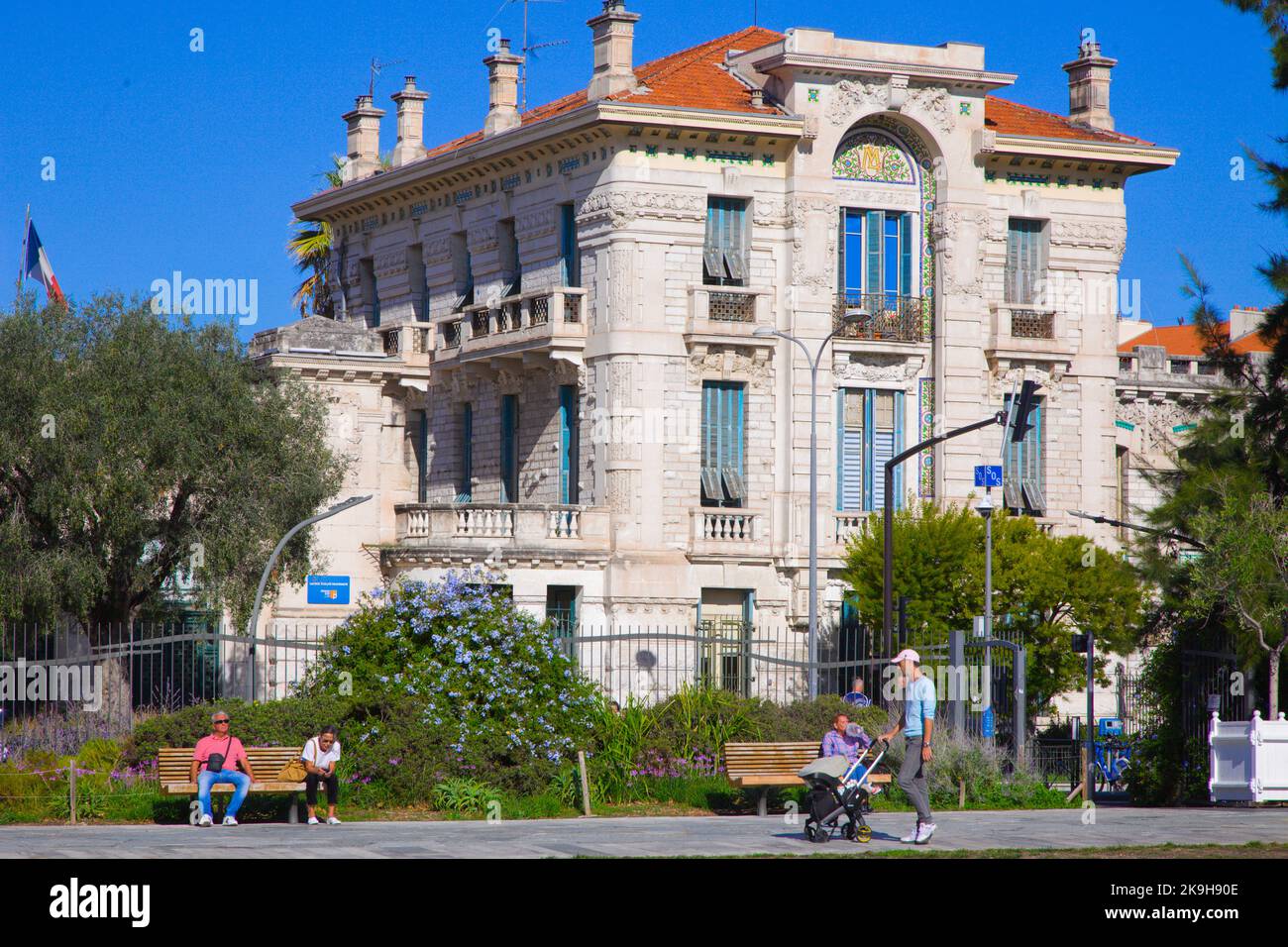 Francia, Cote d'Azur, Nizza, Lycée Masséna, Foto Stock