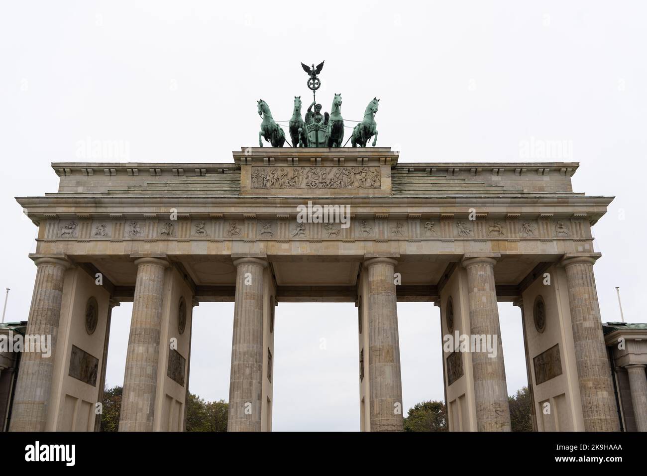 Brandenburger Tor a Berlino Foto Stock