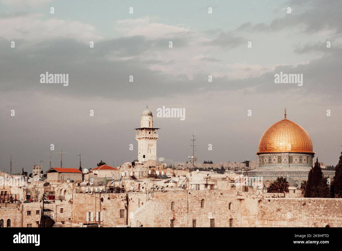 Gerusalemme, Israele. Gennaio 4, 2006. Muro Occidentale e luoghi santi della città Foto Stock