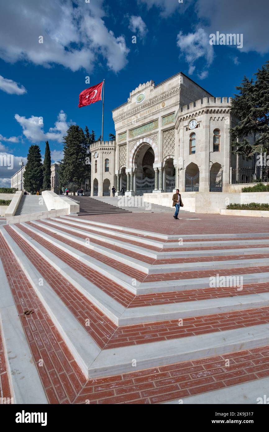 Piazza Beyazit, Istanbul, Turchia Foto Stock