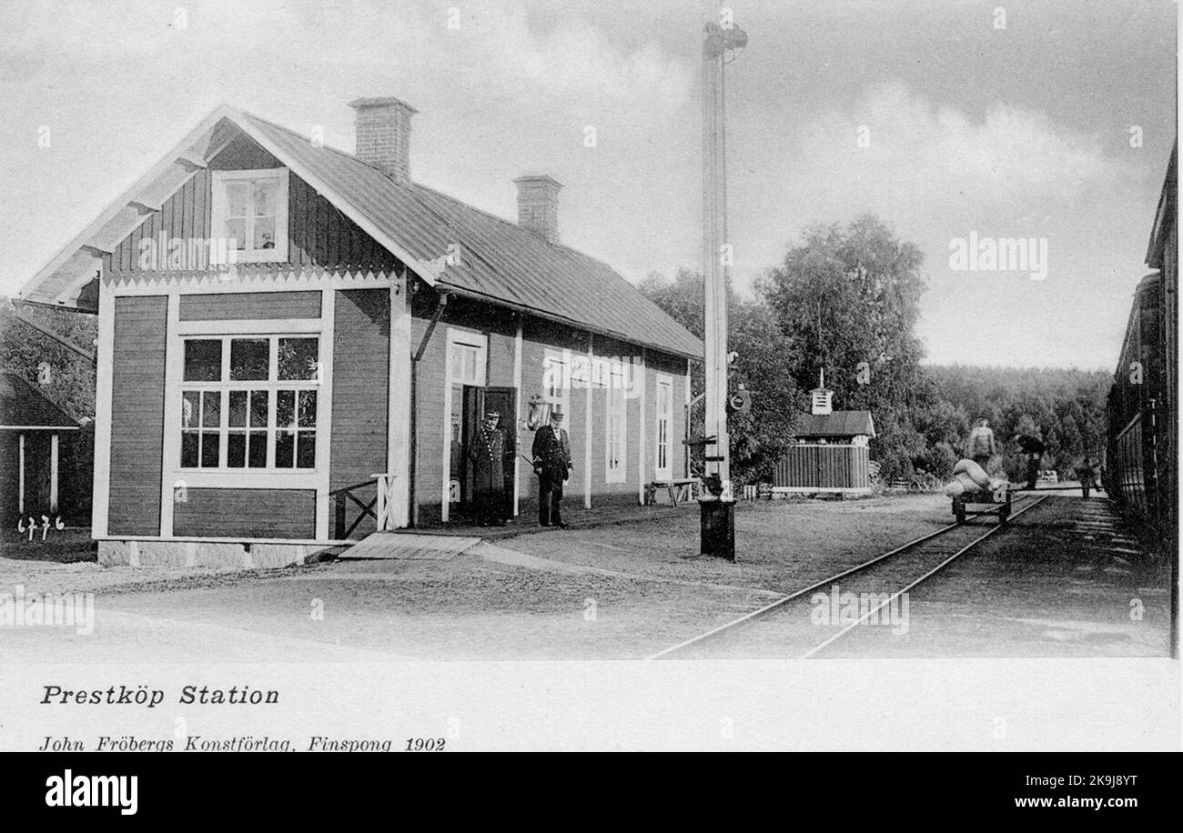 Acquisto sacerdote Stationshus. Foto Stock