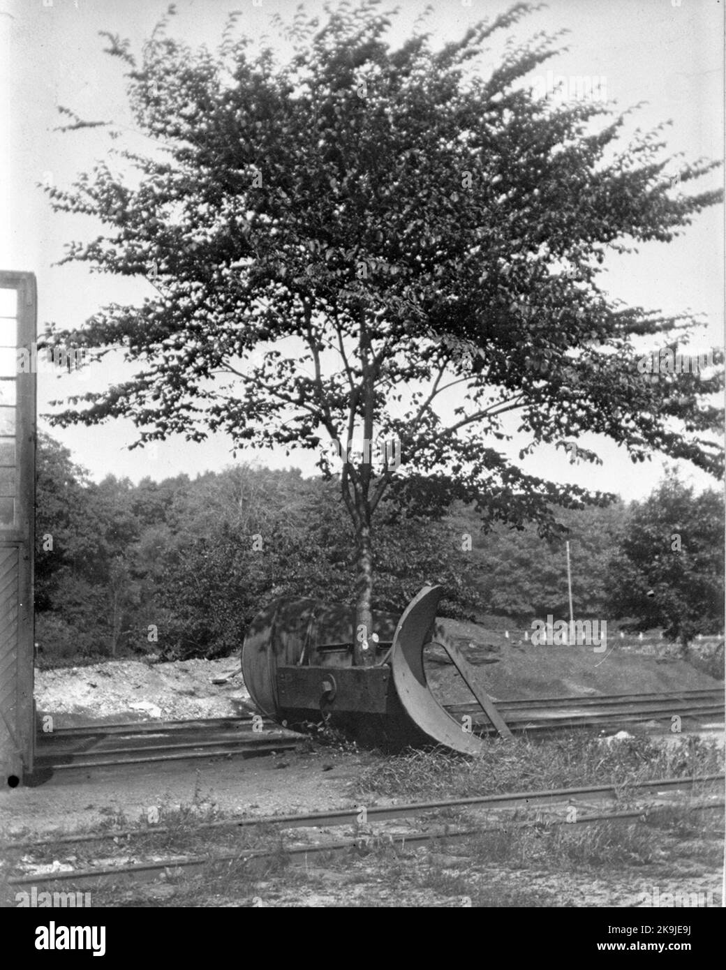Snow Plow della ferrovia Gothenburg-Särö Foto Stock