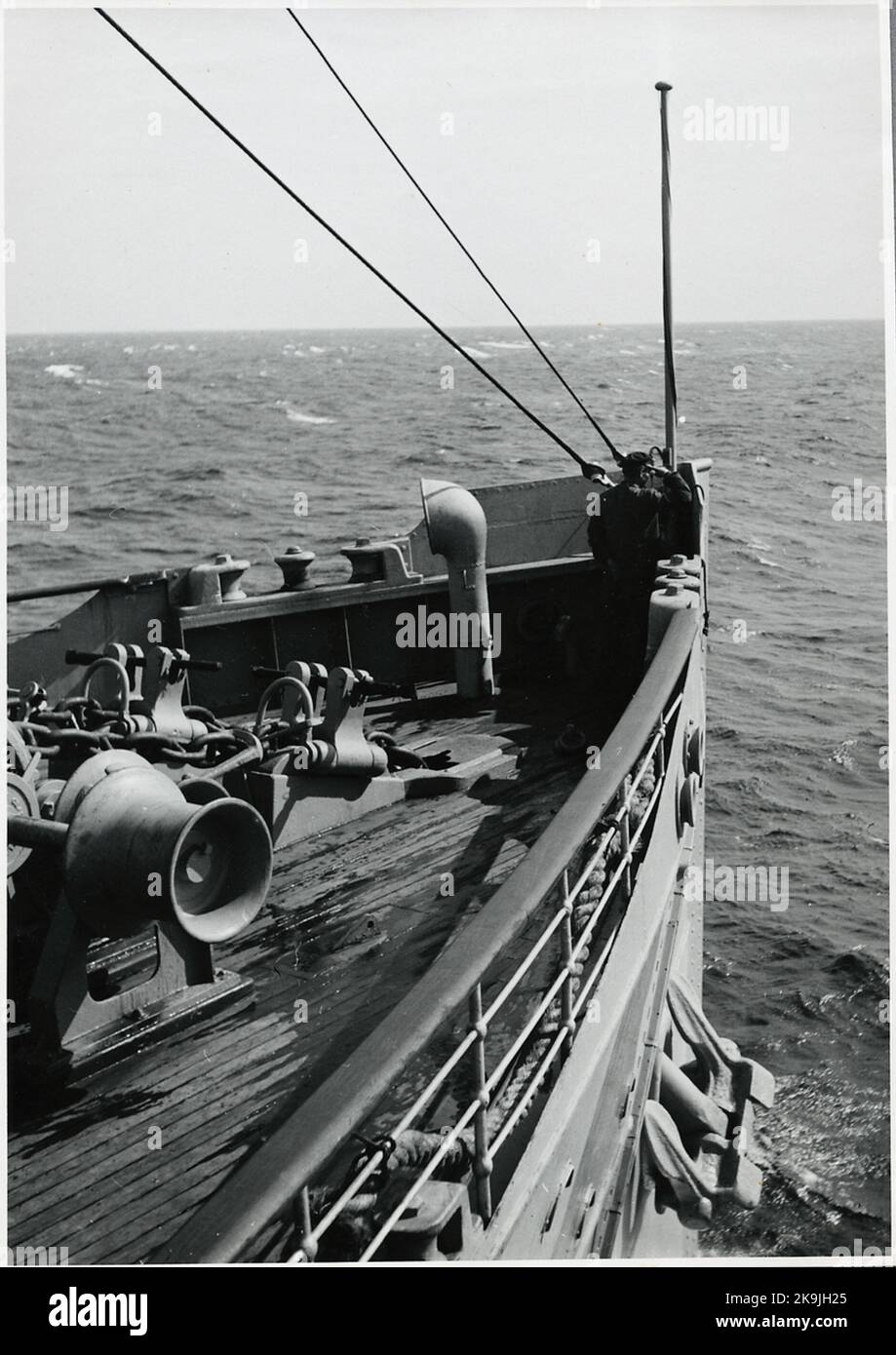 Un'occhiata al S/S Queen Wictoria durante la varietà della guerra. Foto Stock