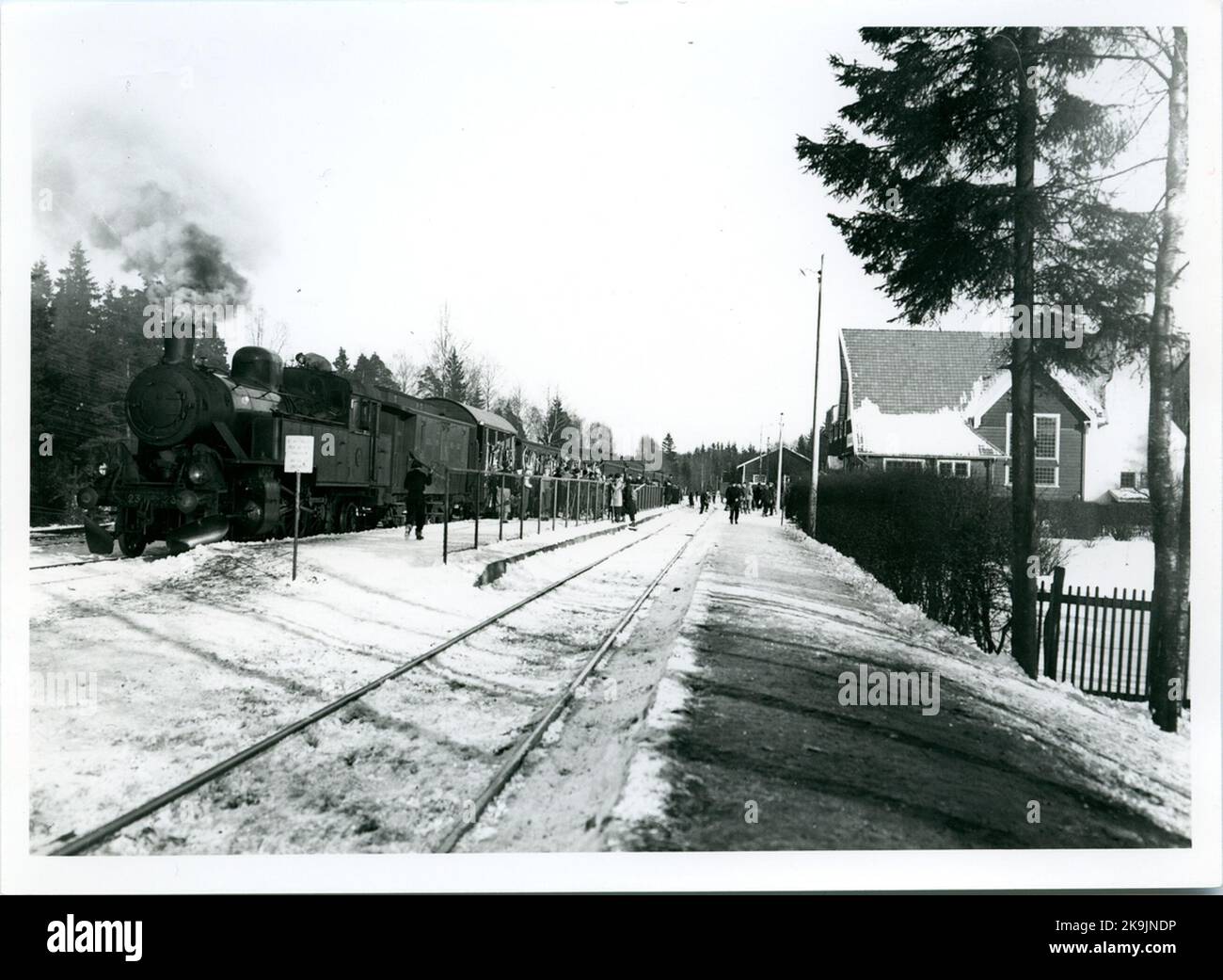 Stazione di Hindås. Foto Stock