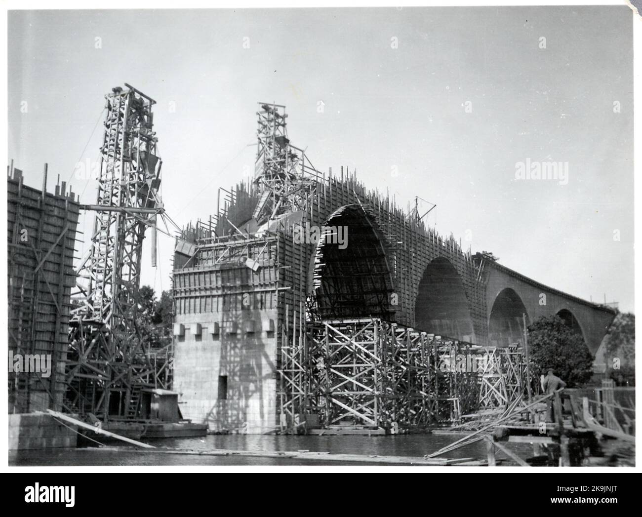 Årstabron Viadotto di accesso Nord. Foto Stock