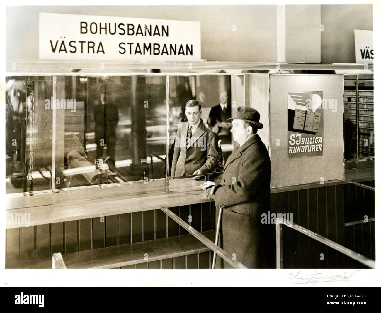 Goteborg Central. Vendita di biglietti con macchine per la stampa di biglietti. Foto Stock