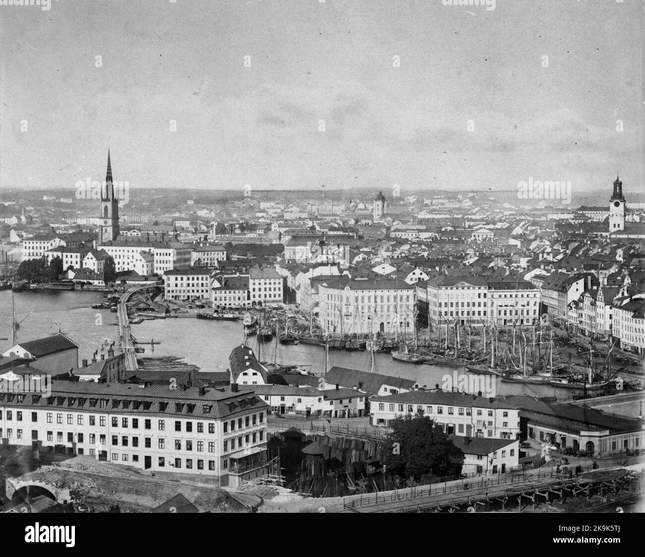 Vista della città, il percorso vincolante Foto Stock