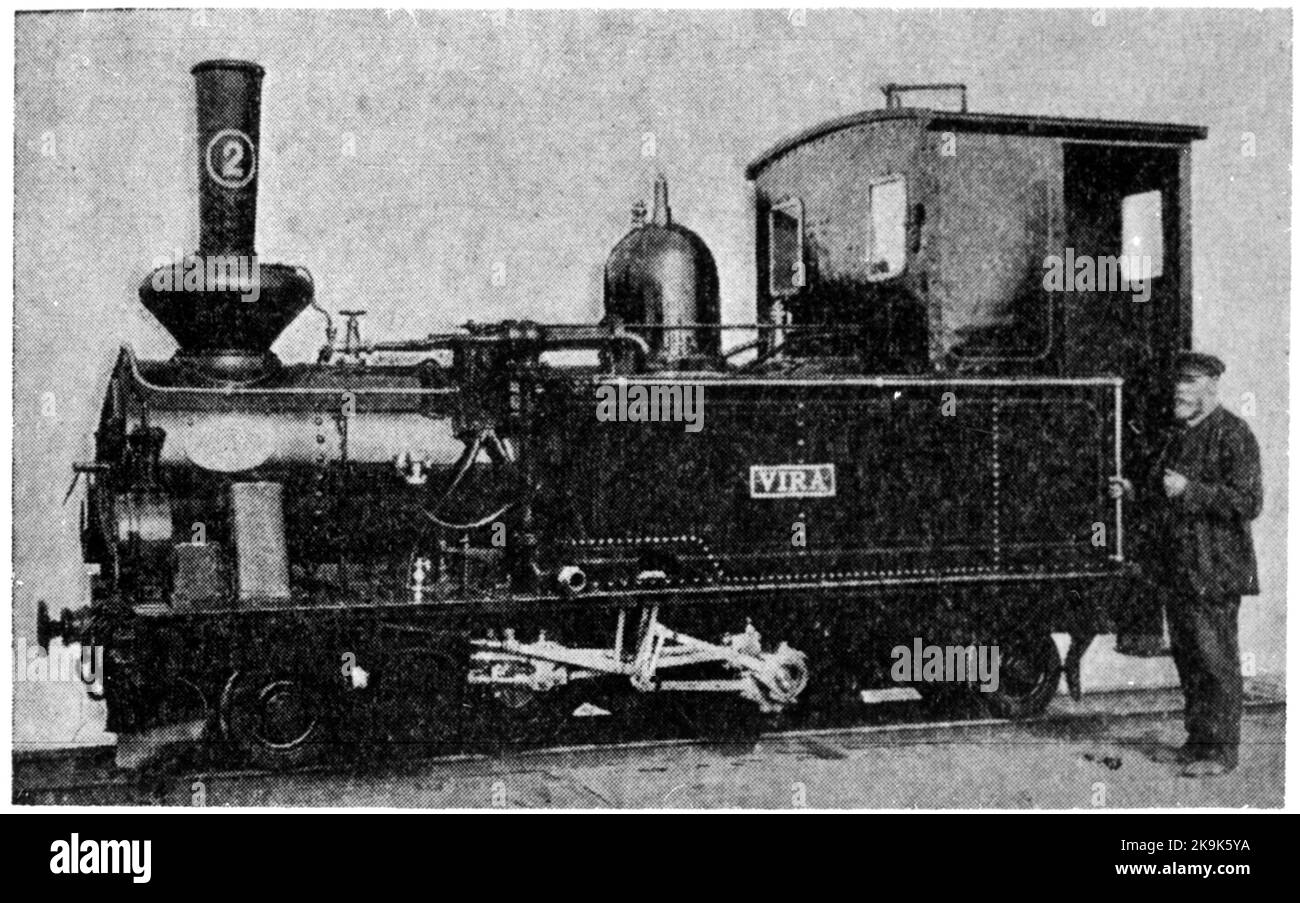 Ferrovia di Stafsjö, Lok 2 'Virå'. Foto Stock