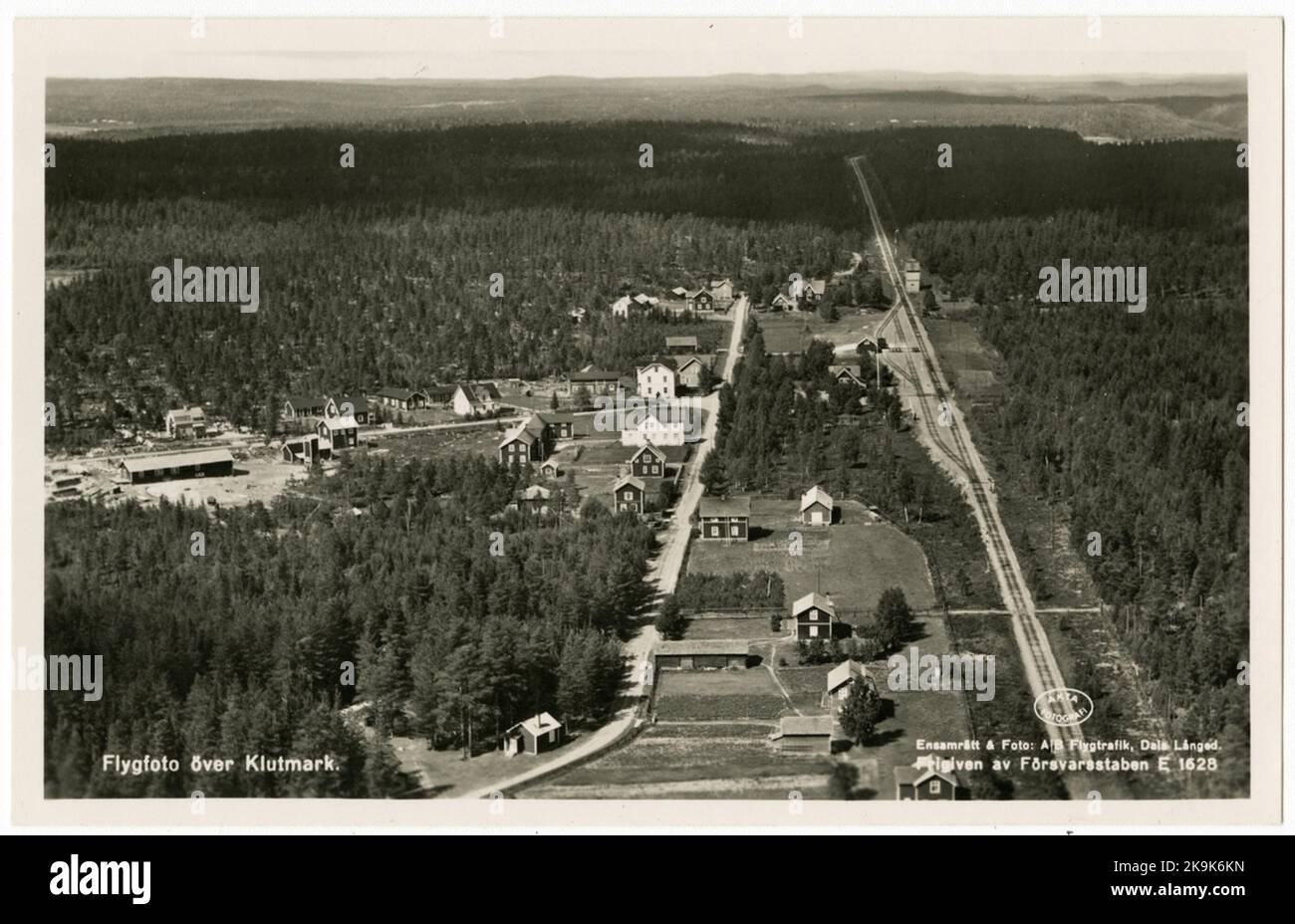 Foto aerea su Klutmark. Foto Stock