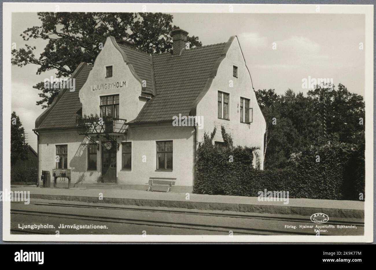 Stazione ferroviaria di Ljungbyholms. Foto Stock