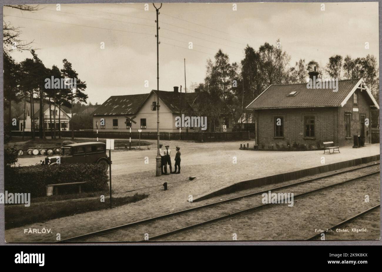 Stazione di Färlöv. Foto Stock