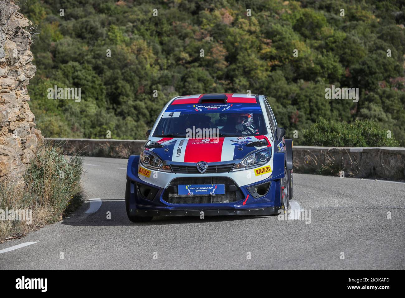 Le Castellet, Francia. 28th Ott 2022. 04 Oliver Mellors (GBR), Ian Windress (GBR) Proton Iriz R5, azione durante i FIA Motorsport Games, sul circuito Paul Ricard dal 27 al 30 ottobre 2022 a le Castellet, Francia - Foto Jean-Marie farina / DPPI Credit: DPPI Media/Alamy Live News Foto Stock