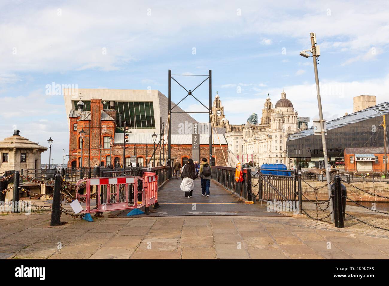 Pier Head, Liverpool, Inghilterra, Regno Unito. Foto Stock