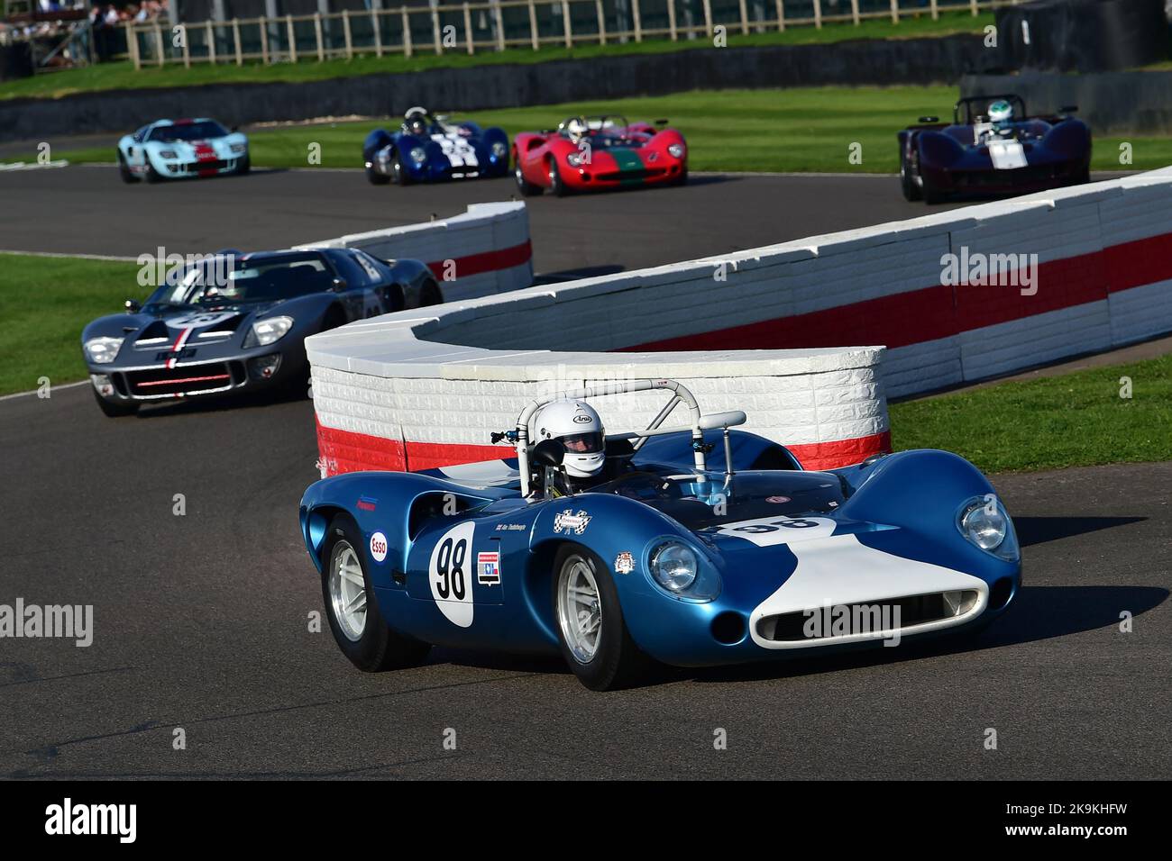 Alex Thistlewayte, Lola-Chevrolet T70 Spyder, Whitsun Trophy, Whitsun Trophy, venticinque minuti di corse per auto sportive illimitate che hanno gareggiato Foto Stock