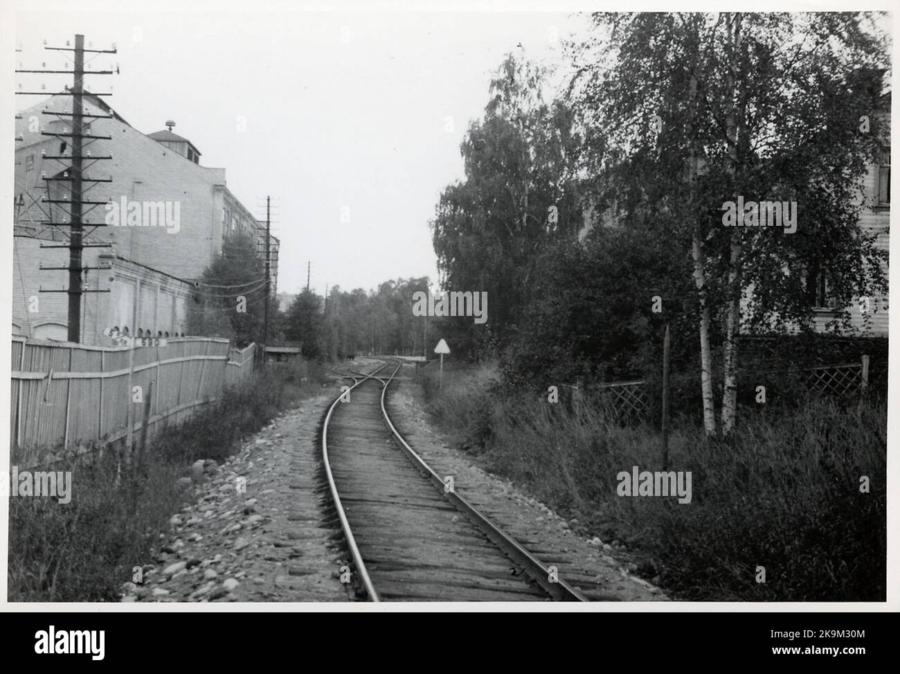 L'ingresso alla stazione di Väja. Foto Stock
