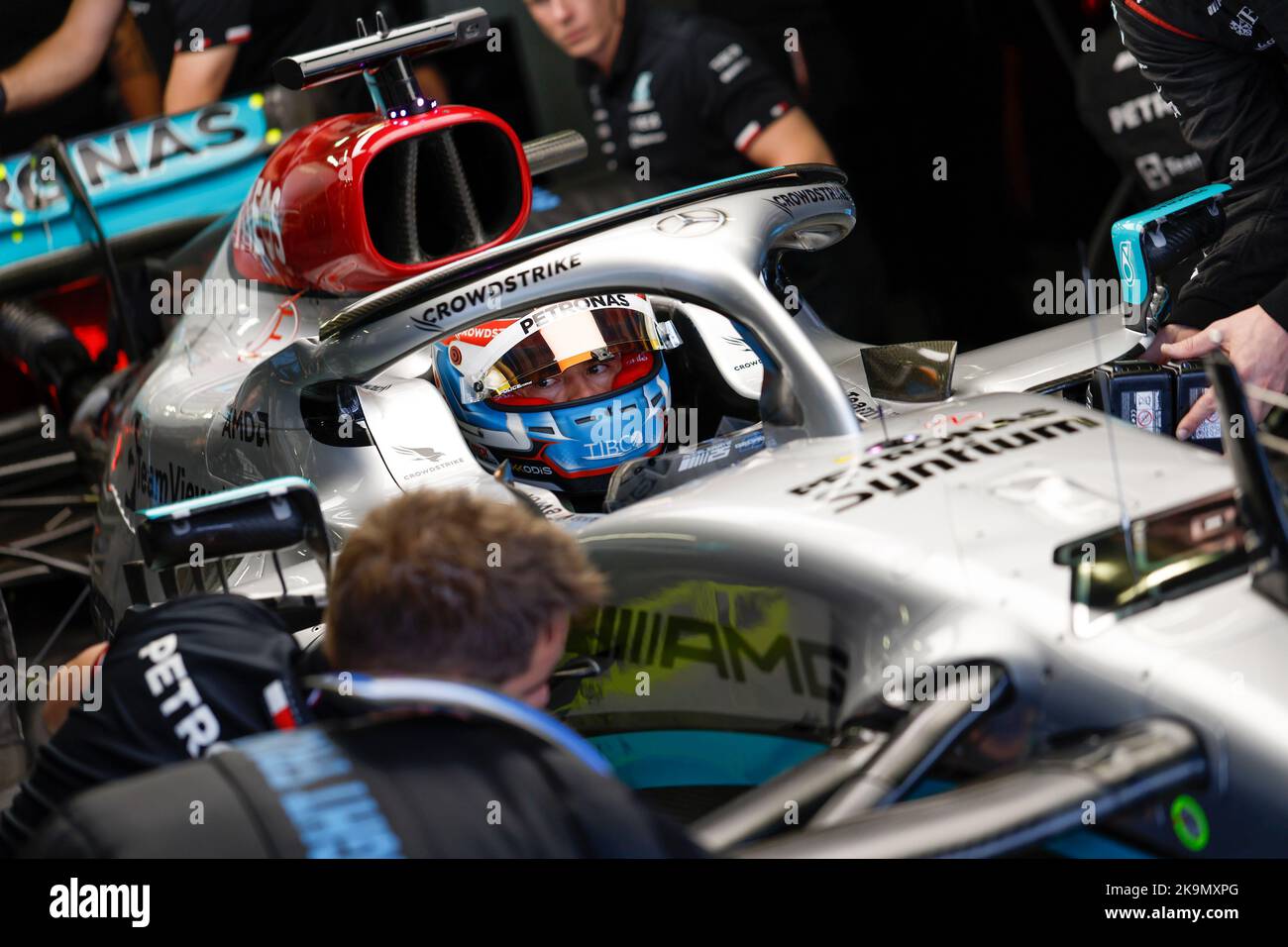 DE VRIES Nyck (Ned), pilota di riserva del Team Mercedes AMG F1 che prova la Williams Racing FW44, ritratto durante la Formula 1 Grand Premio de la Ciudad de Mexico 2022, Gran Premio del Messico 2022, 20th° round del Campionato del mondo FIA di Formula uno 2022 dal 28 al 30 ottobre, 2022 sull'Autodromo Hermanos Rodríguez, a Città del Messico, Messico - Foto DPPI Foto Stock