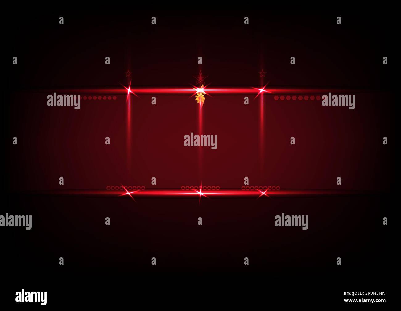 Astratto sfondo neon luce effetto lucido tecnologia digitale rosso colori carta da parati disegno vettoriale illustrazione Illustrazione Vettoriale
