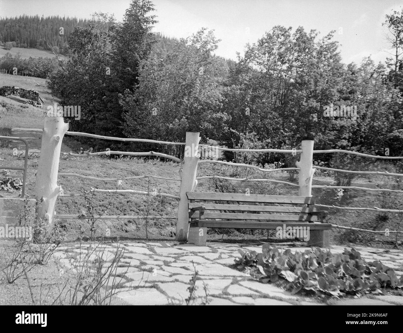 Ambiente al di fuori della fermata Björnänge Foto Stock