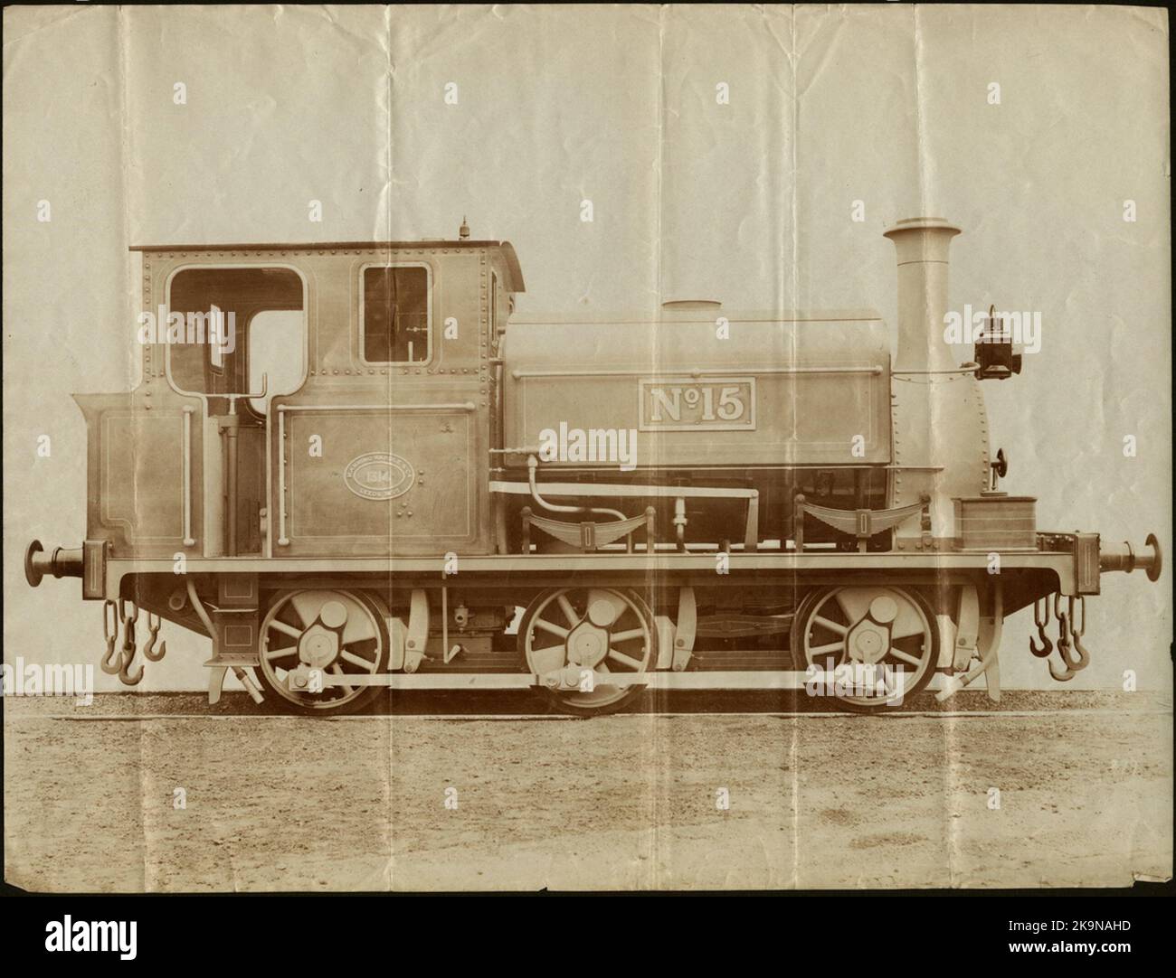 Locomotive a serbatoio a sella cilindriche interne. Foto Stock