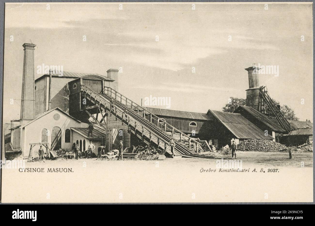 Altoforno, Gysinge. Foto Stock