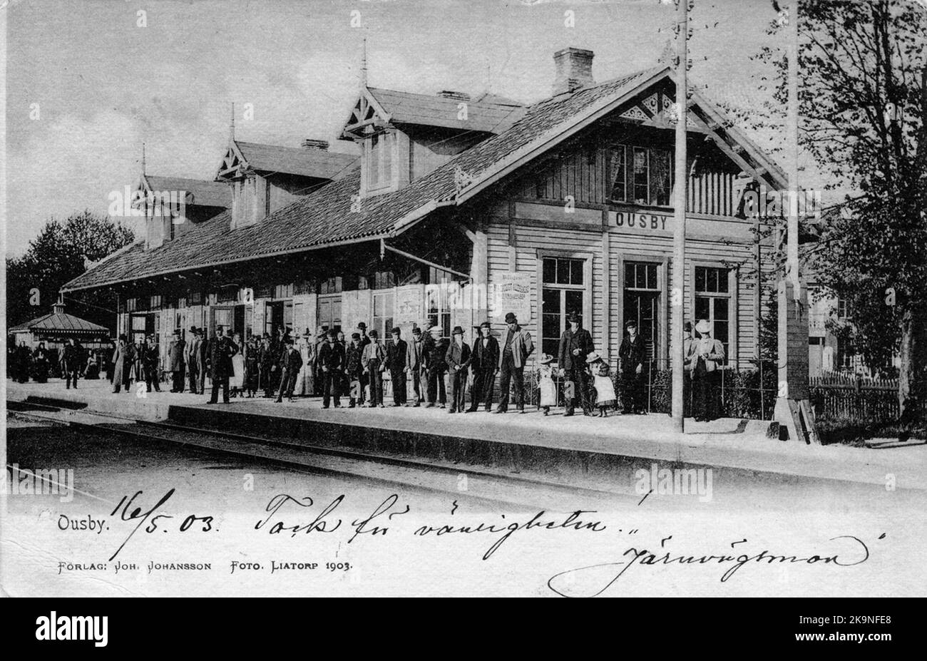 Stazione di Osby Foto Stock