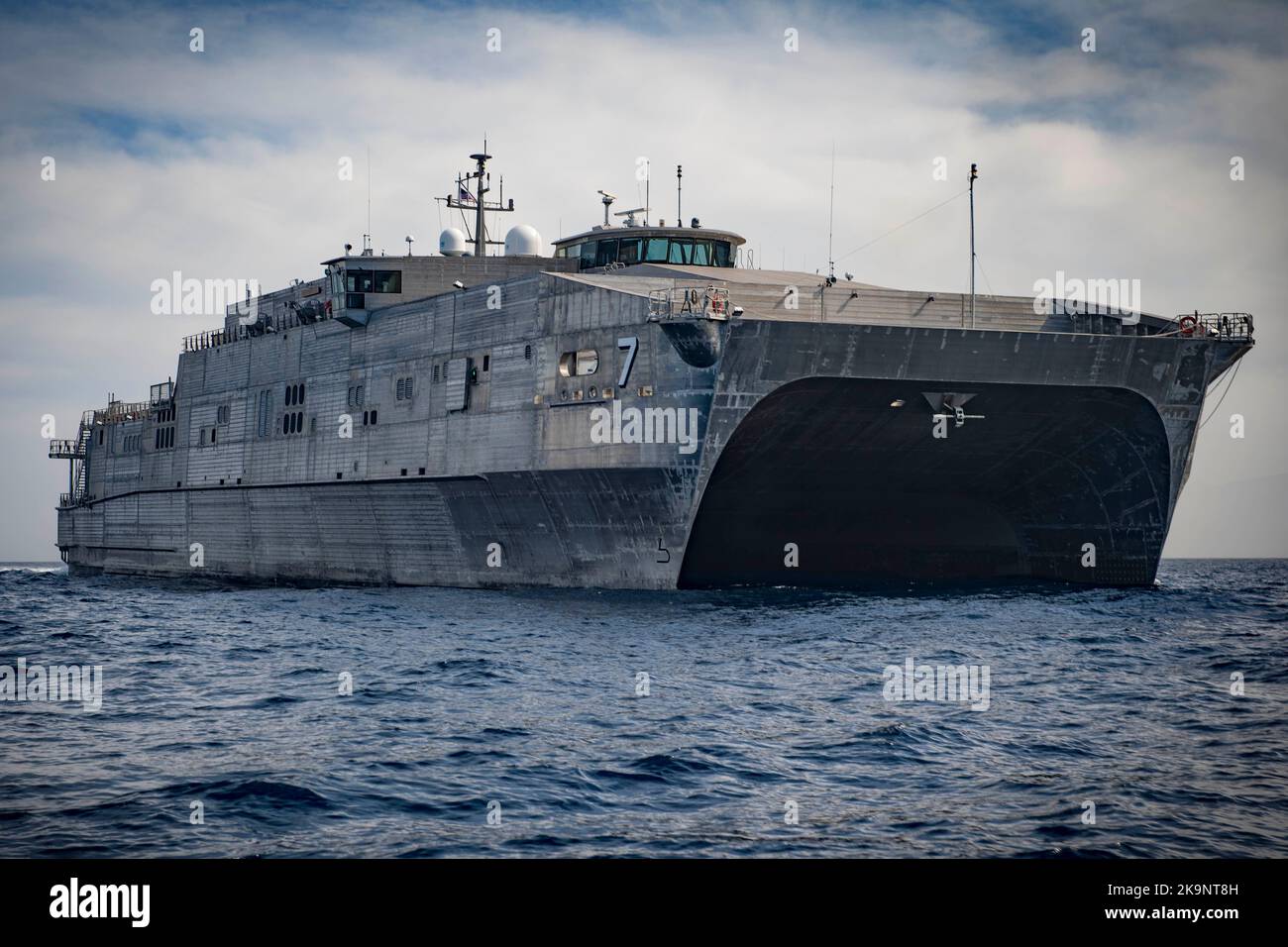 La nave militare di trasporto rapido del comando Sealift USNS Carson City (T-EPF 7) Foto Stock