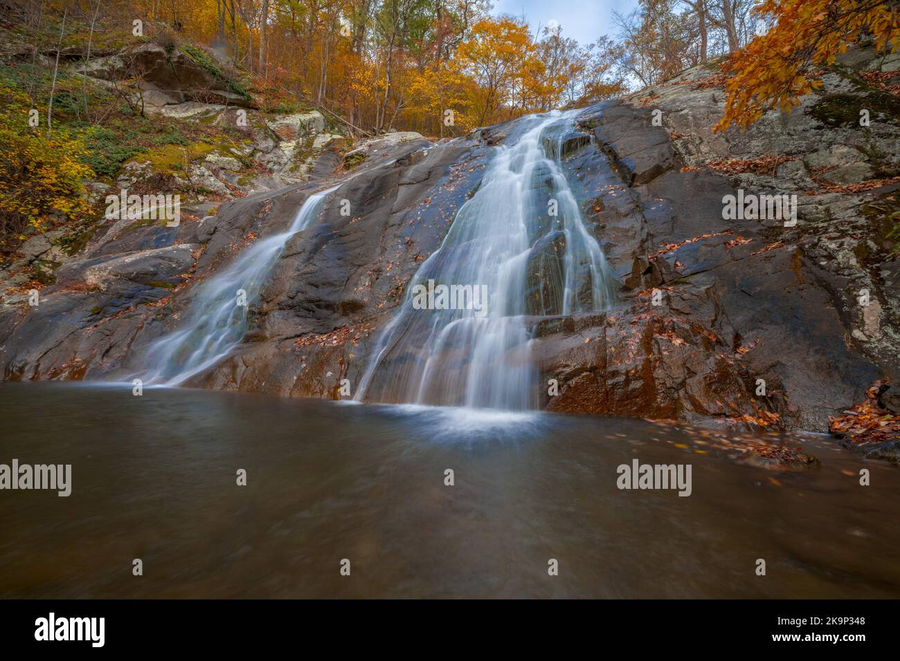 Cascate e sentieri nel Parco Nazionale di Shenandoah Foto Stock