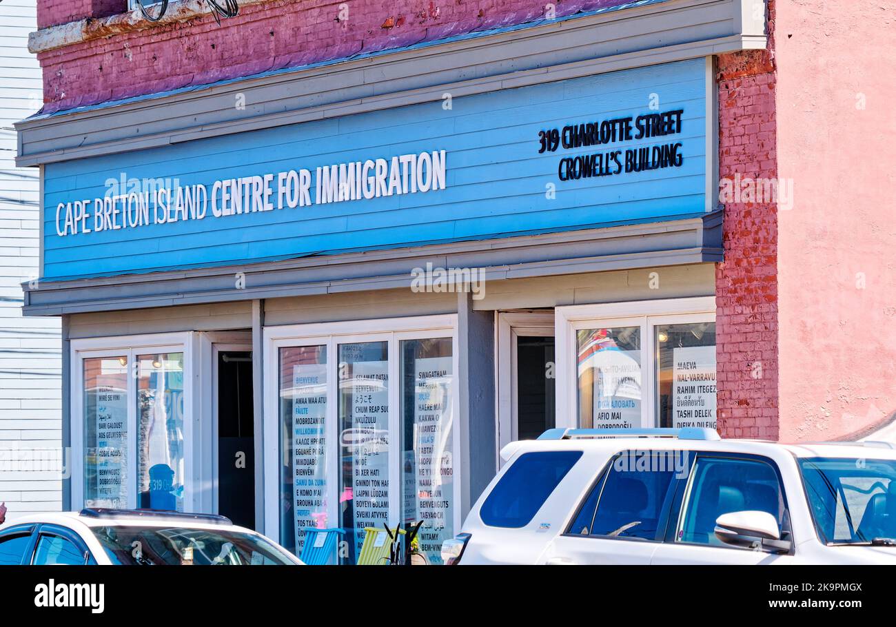 SYDNEY, CANADA - 23 settembre 2033: Cape Breton Island è diventata sede di un'importante industria turistica, con Sydney come primo beneficiario, e. Foto Stock