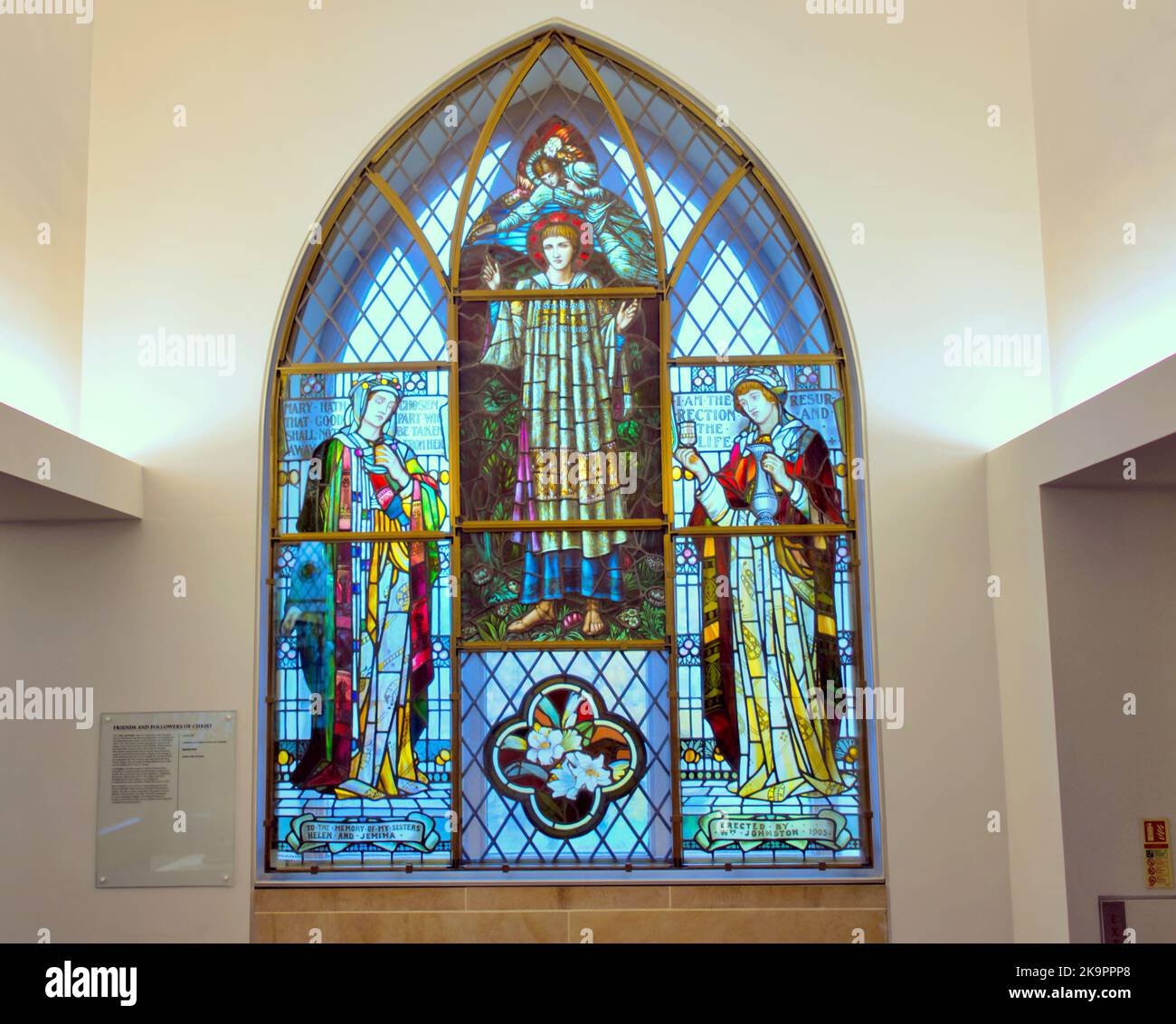 Museo di St. Mungo di vita religiosa & Arte vetrata Edward Burne-Jones (Morris & Co.), St Stephen, 1911. Foto Stock