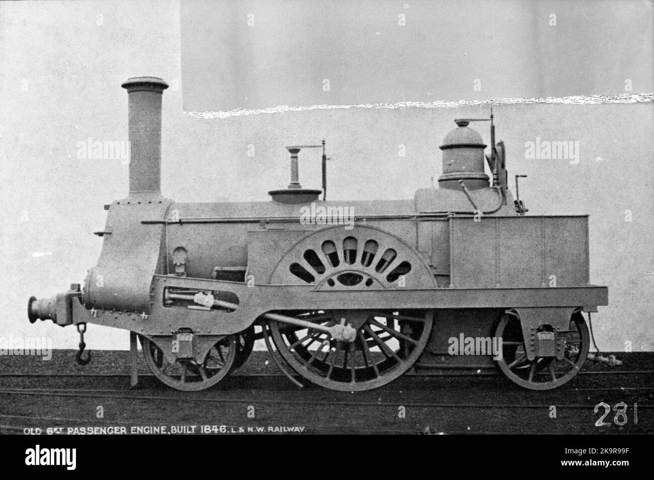 Locomotiva tipo Crewe appartenente a Londra e alla North Western Railway, LNWR. Foto Stock