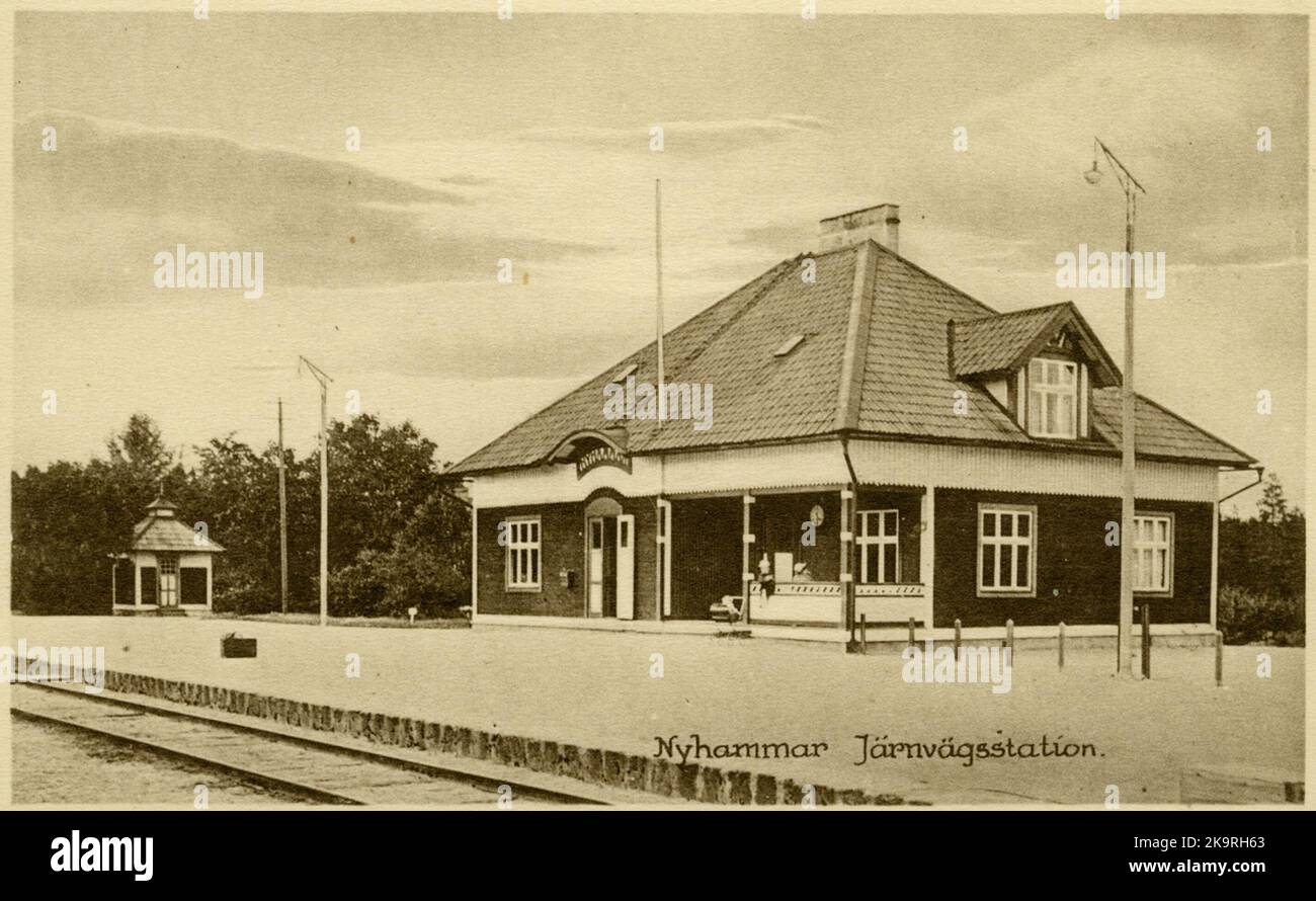 Stazione di Nyhammar Foto Stock