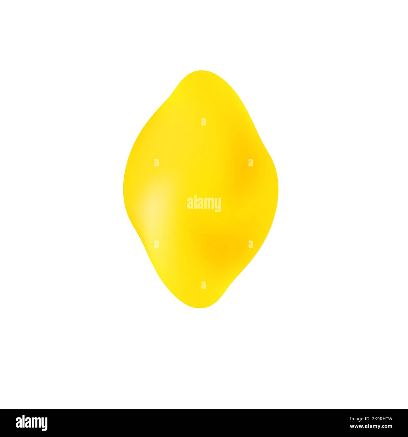 Limone giallo su fondo bianco. Illustrazione vettoriale. Illustrazione Vettoriale