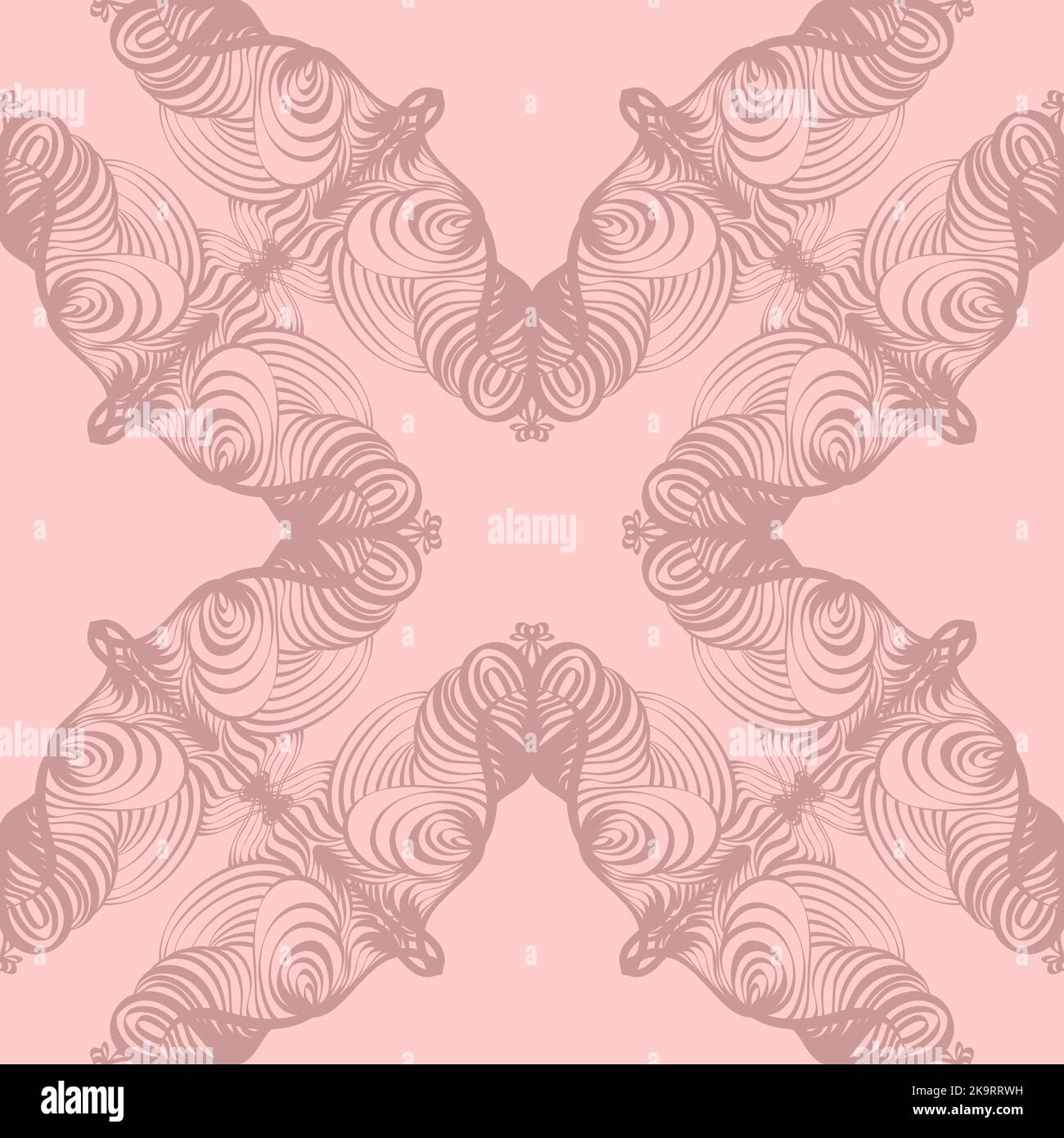 Sfondo colorato senza cuciture con ornamenti astratti in lacy. Illustrazione Vettoriale