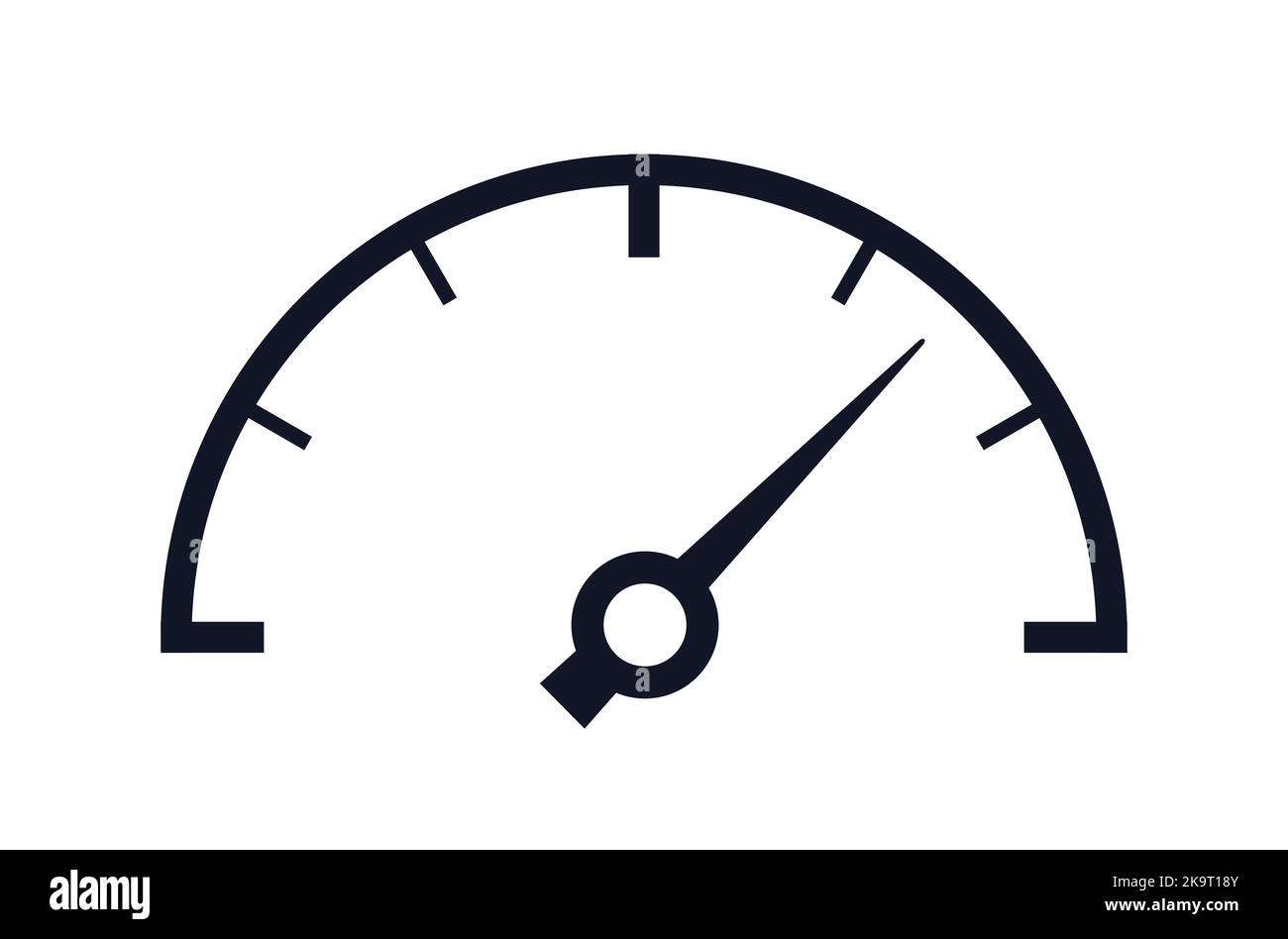 Icona tachigrafo prestazioni simbolo velocità Illustrazione Vettoriale