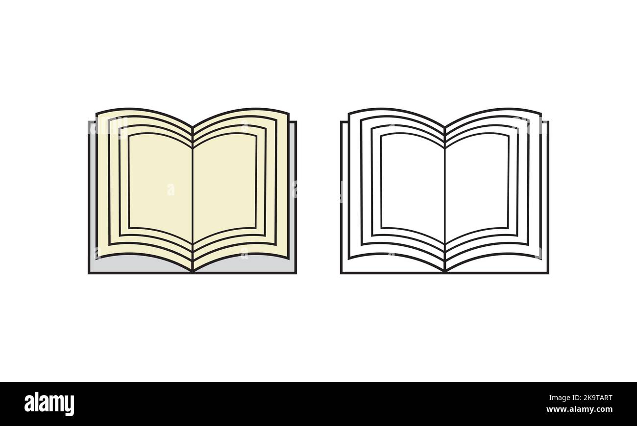 Icona del libro vettore, illustrazione solida, pittogramma isolato su bianco Illustrazione Vettoriale