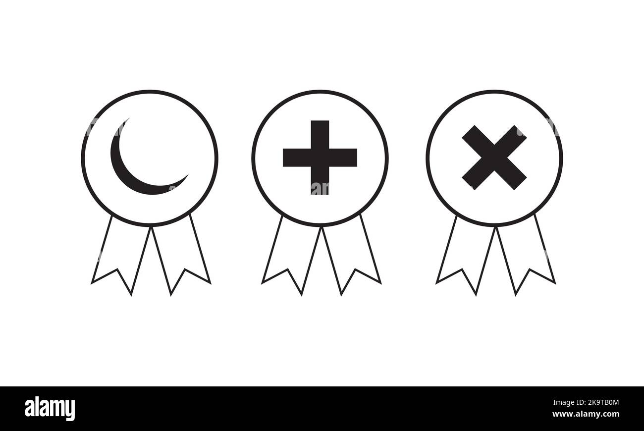 Medaglia icona in stile piatto alla moda isolato su sfondo grigio. Simbolo della medaglia per il design, il logo, l'app e l'interfaccia utente del sito Web. Illustrazione Vettoriale