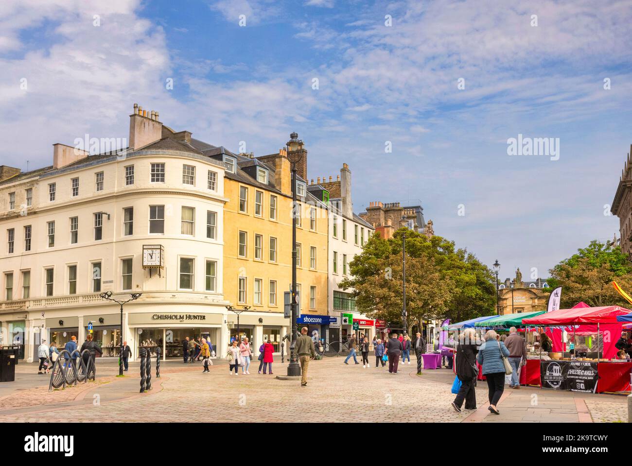 17 settembre 2022: Dundee, Scozia - Dundee Farmers' Market in City Square, Dundee City. Foto Stock