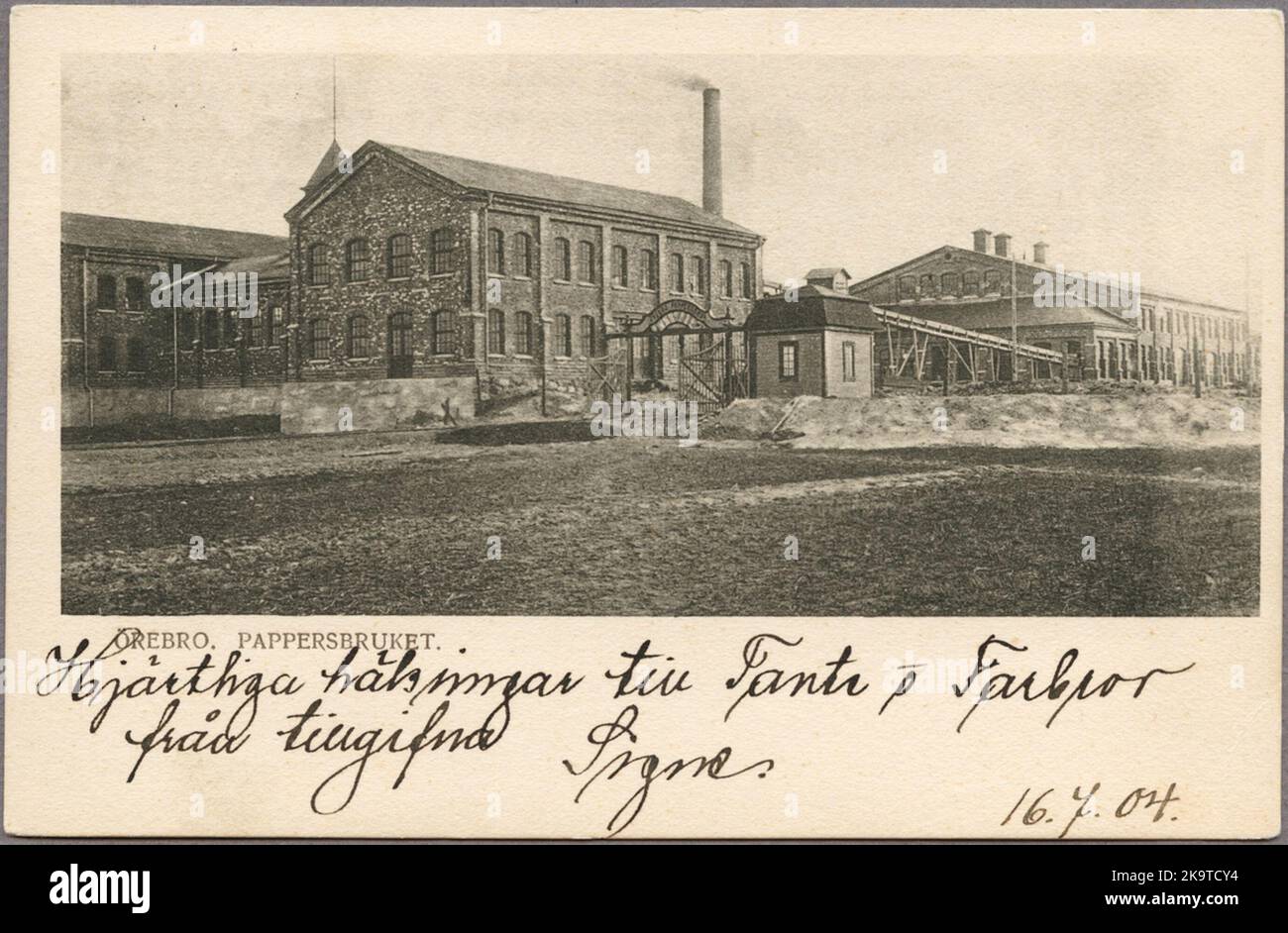 Cartiera a Örebro. Foto Stock