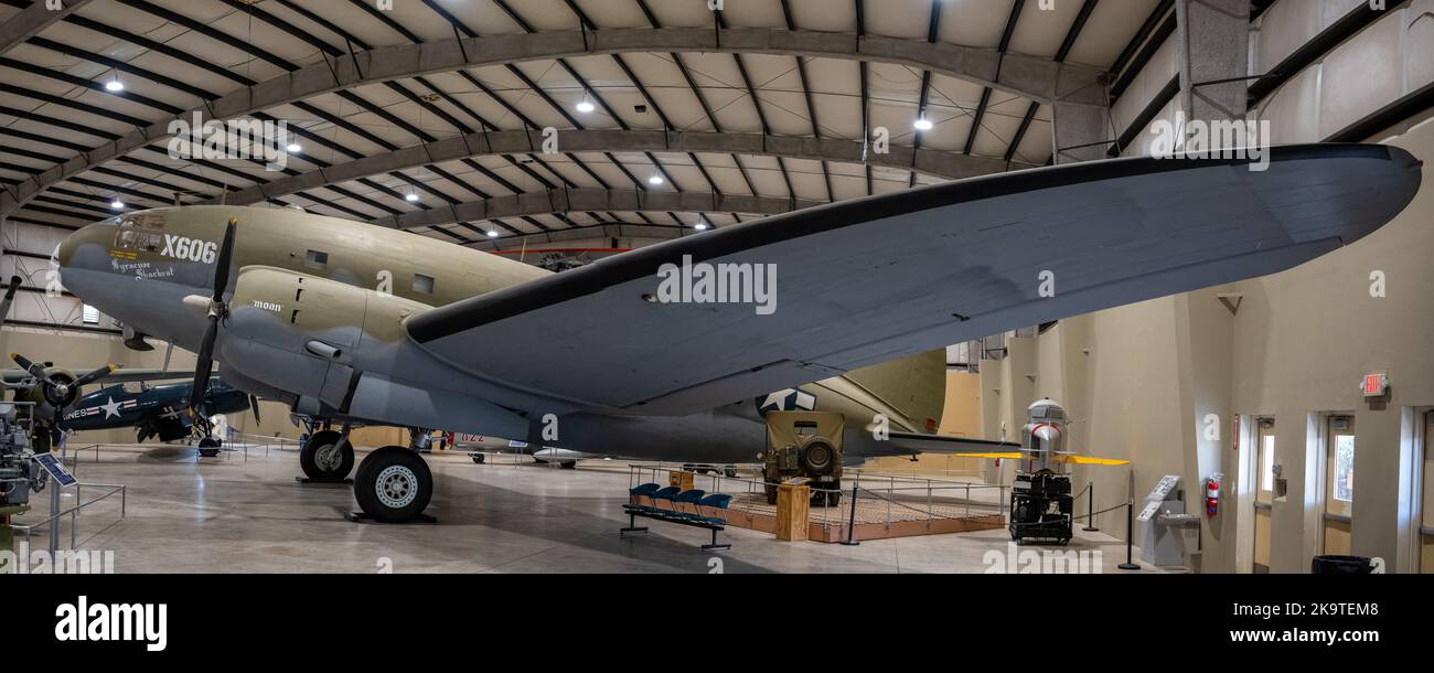 Un Commando C-46 in mostra al Pima Air and Space Museum Foto Stock