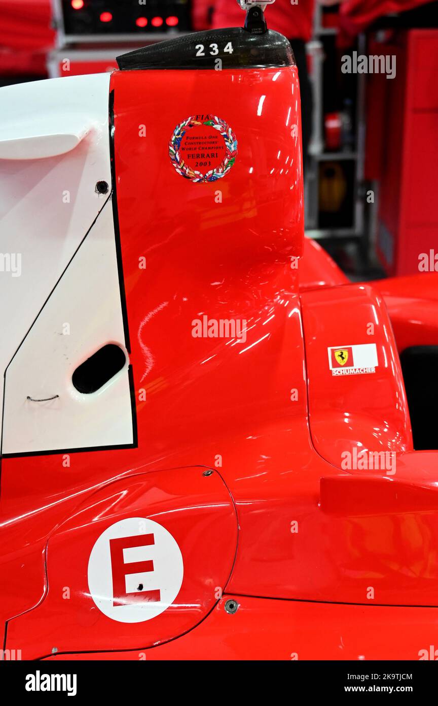 Autodromo Enzo e Dino Ferrari, Imola, Italia, 29 ottobre 2022, le finali mondiali ferrari formula 1 durante il Ferrari Challenge Giornata Mondiale delle finali 1 - Ferrar Foto Stock