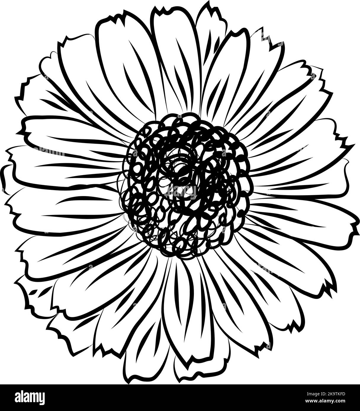 Carta ornamento bianco nero con mandala. Elemento circolare geometrico realizzato in vettore. Illustrazione Vettoriale