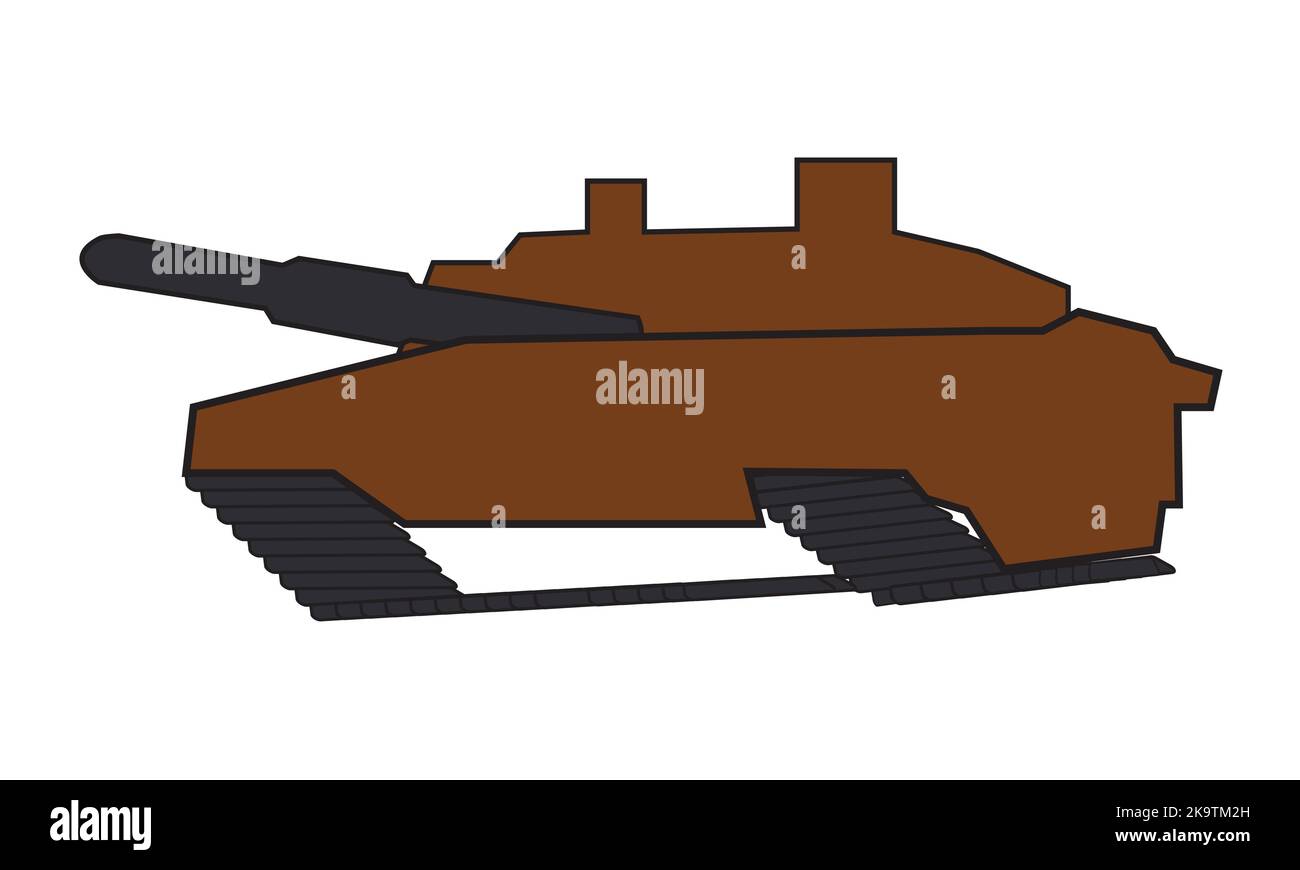 veicolo corazzato militare carro armato da guerra vettoriale Illustrazione Vettoriale