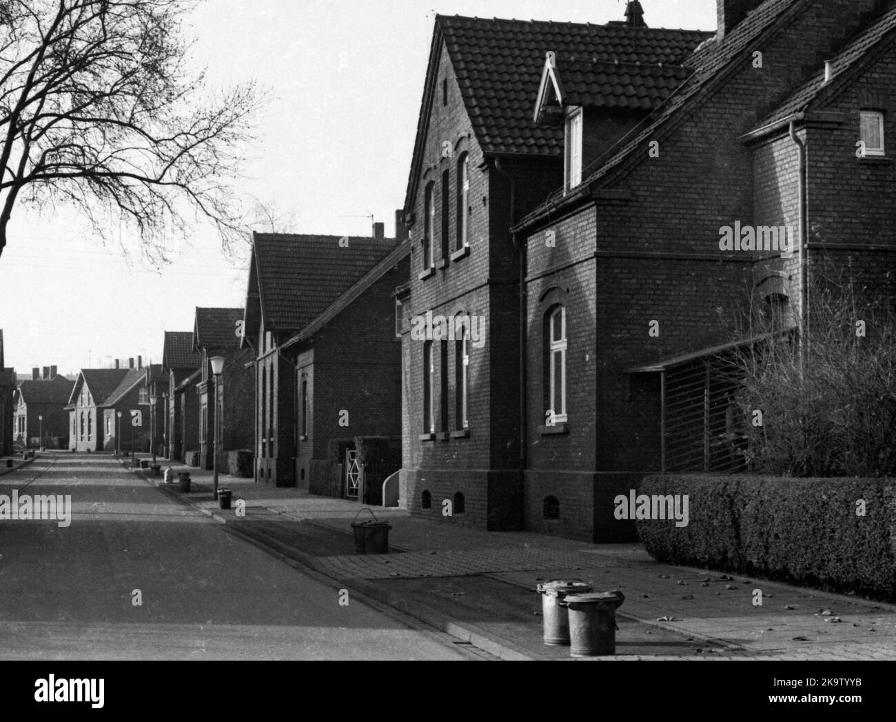 Gli inquilini della Ruhrkohle (RAG), qui il 20 novembre 1973 a Bottrop, lamentano una sproporzione tra l'affitto e il Foto Stock